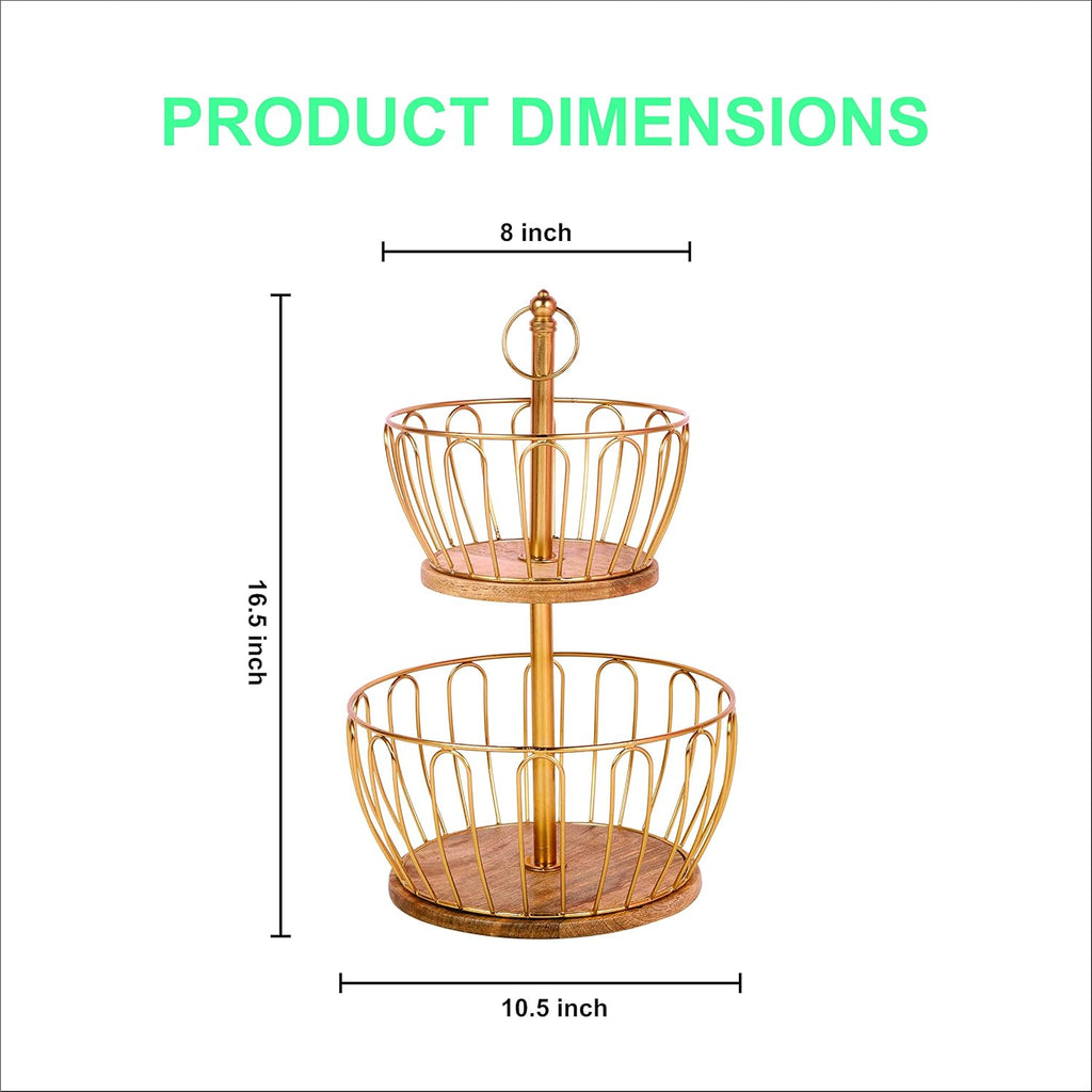 Tier Home and Kitchen Fruit Vegetable Baskets