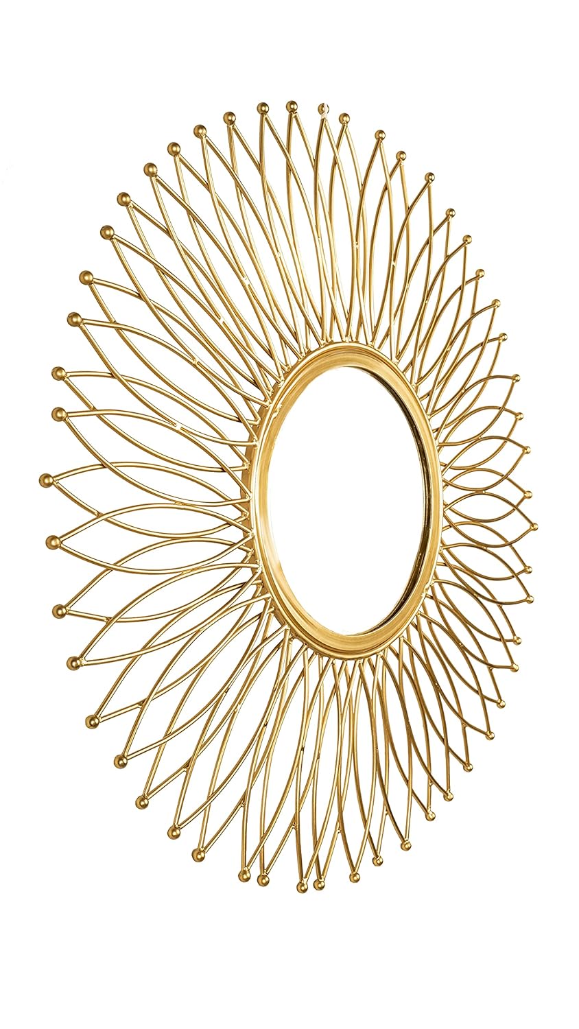 Gold Plated Decorative Wall Mount Hanging Art Mirror