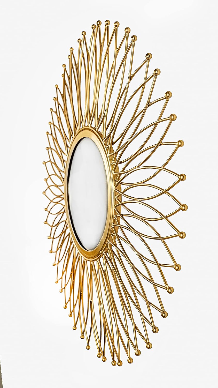 Gold Plated Decorative Wall Mount Hanging Art Mirror