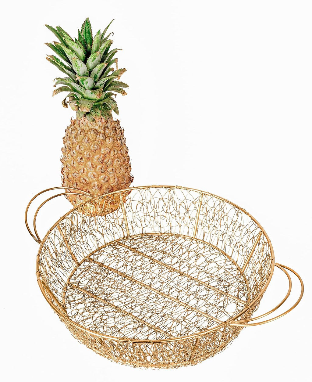 Rust-Free Wire Mesh Tray/Basket Wedding/Packing Tray/Decorative Tray (Gold)