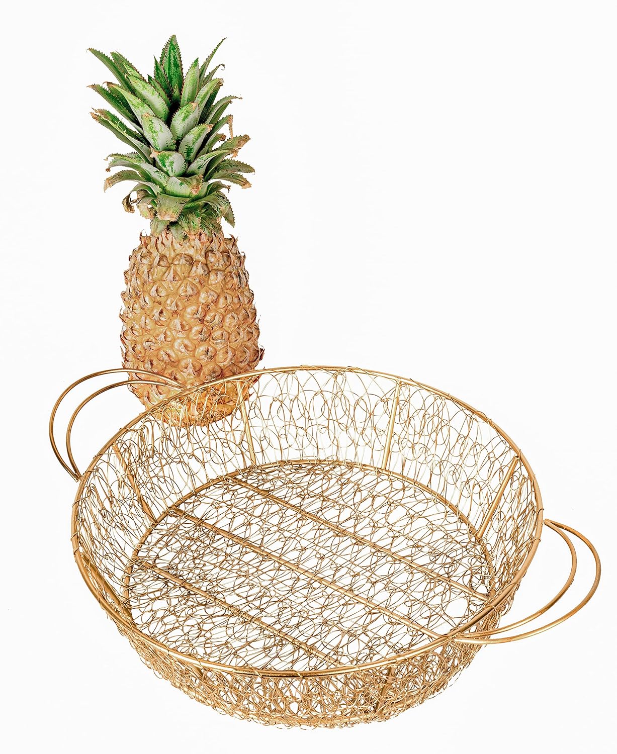 Rust-Free Wire Mesh Tray/Basket Wedding/Packing Tray/Decorative Tray (Gold)