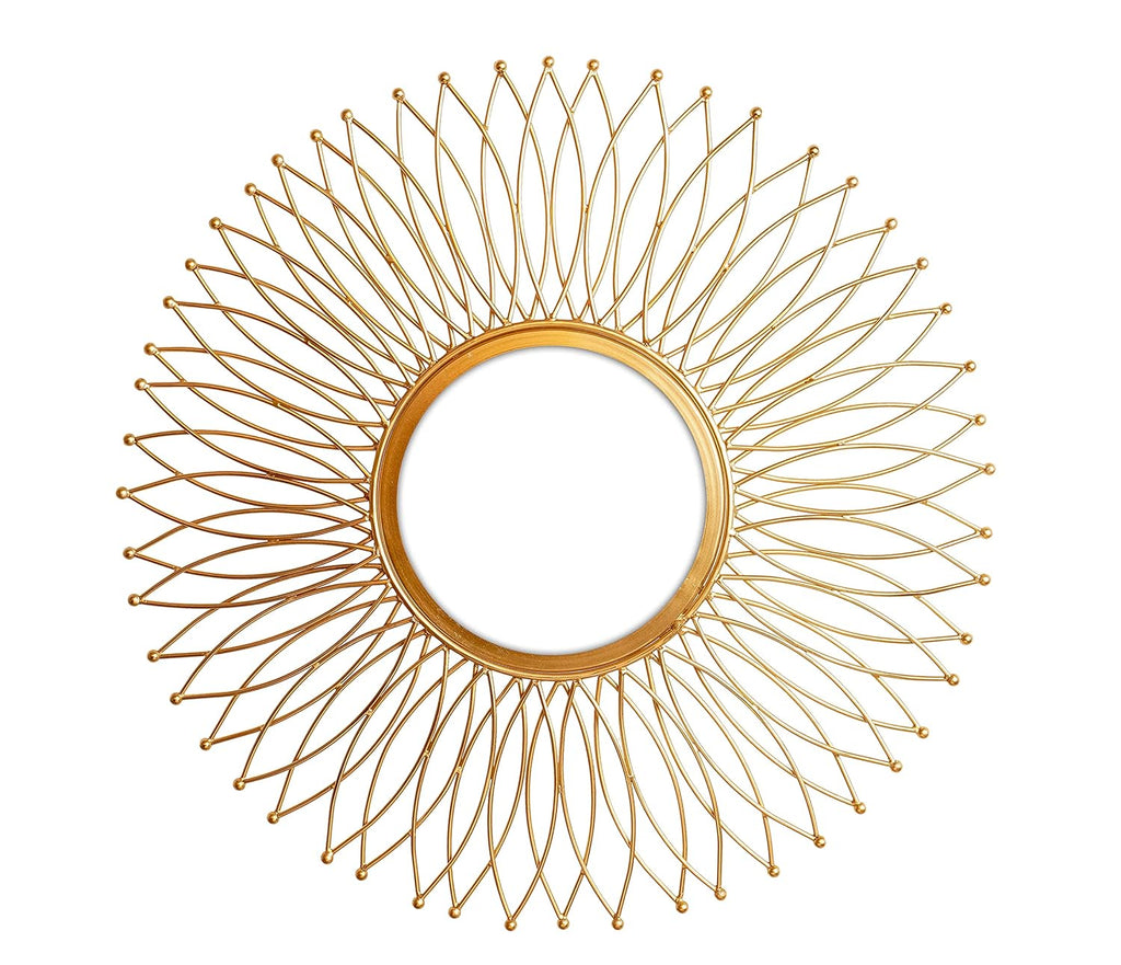 Gold Plated Decorative Wall Mount Hanging Art Mirror