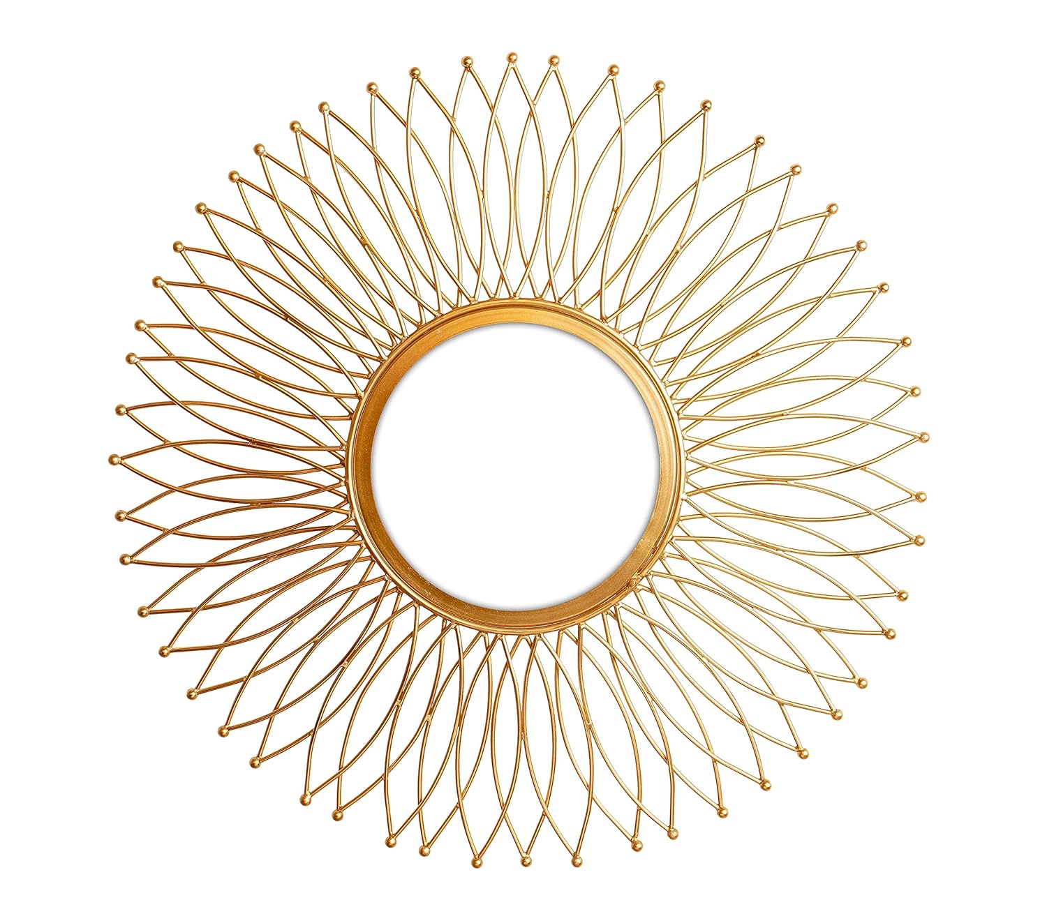 Gold Plated Decorative Wall Mount Hanging Art Mirror